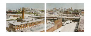 Brooklyn (from 4th av. -9th st. Railway station), 2008, 2 x 121 x154 cm, s-w-Barytpapier koloriert, Edition 2