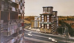 Calçada de Carriche, (Lissabon), 1994, 63 x 104 cm s-w-Barytpapier koloriert, Edition 2