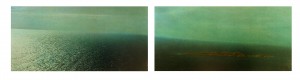 Seestück mit Inseln (Calanques de Marseille), 1997, 2 x 74 x 147,5 cm, s-w-Barytpapier getont u. koloriert, Edition 2